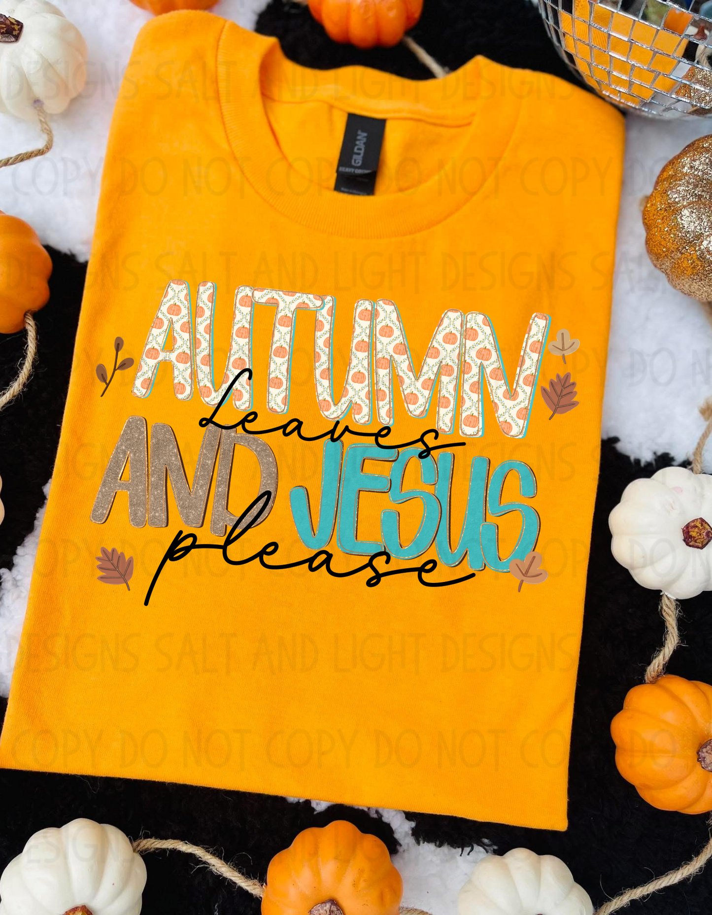 Digital: Autumn Leaves and Jesus Please