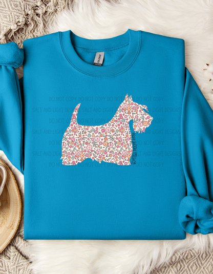 Floral Scotty Mama Print