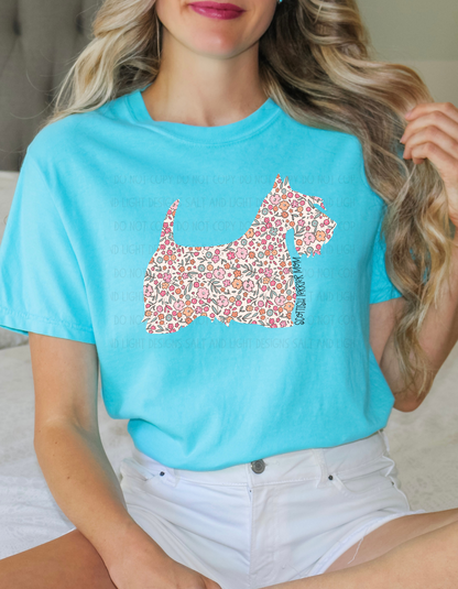 Floral Scotty Mama Print