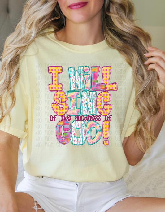 I will sing