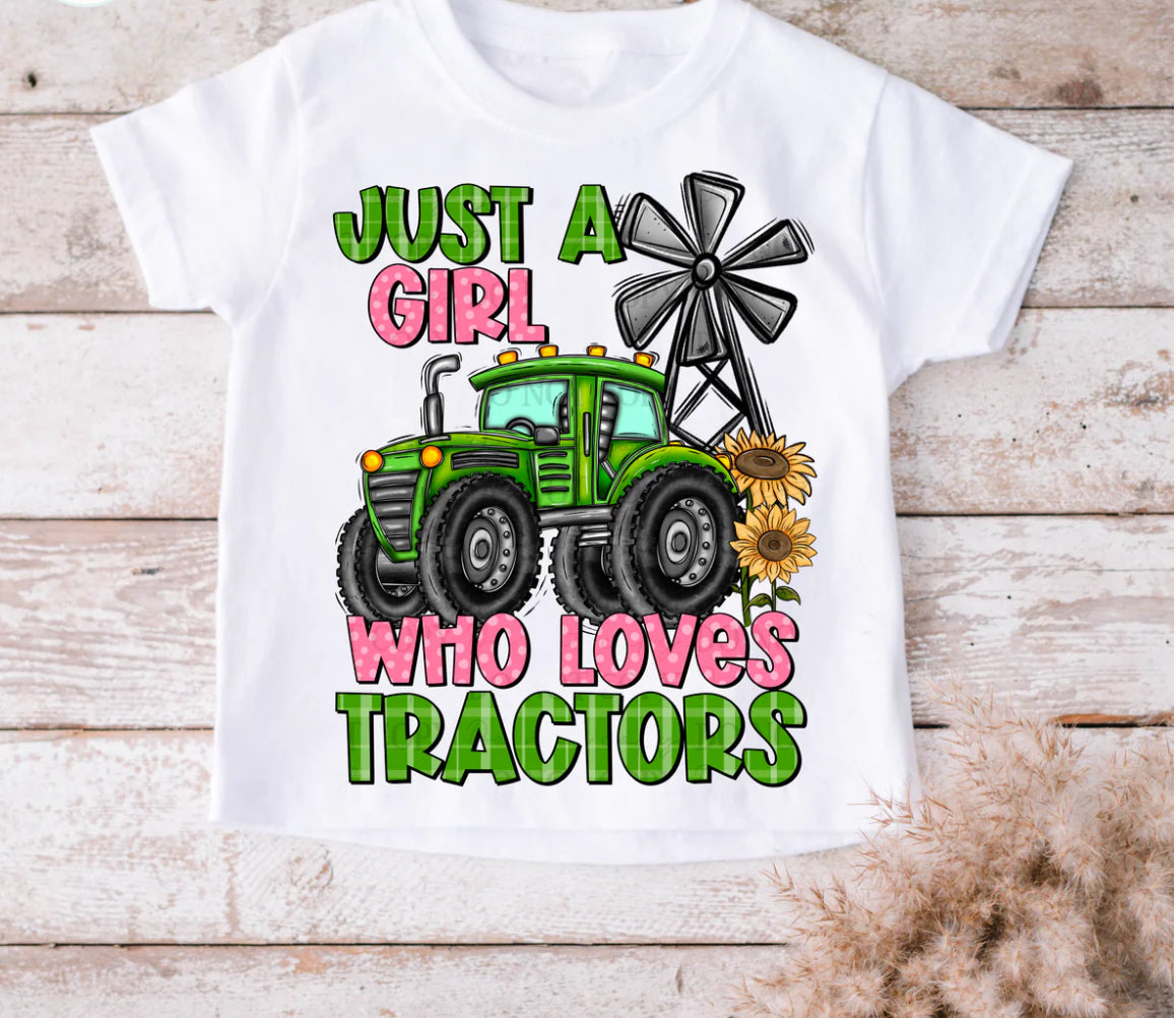 Just a girl or boy who loves tractors