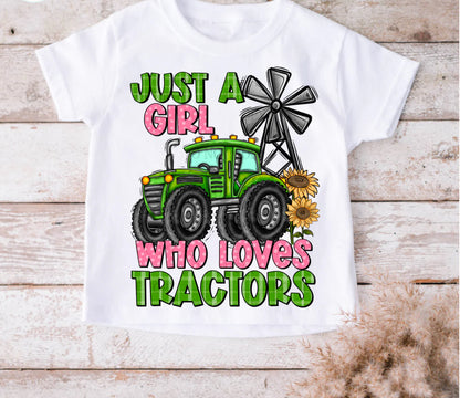Just a girl or boy who loves tractors