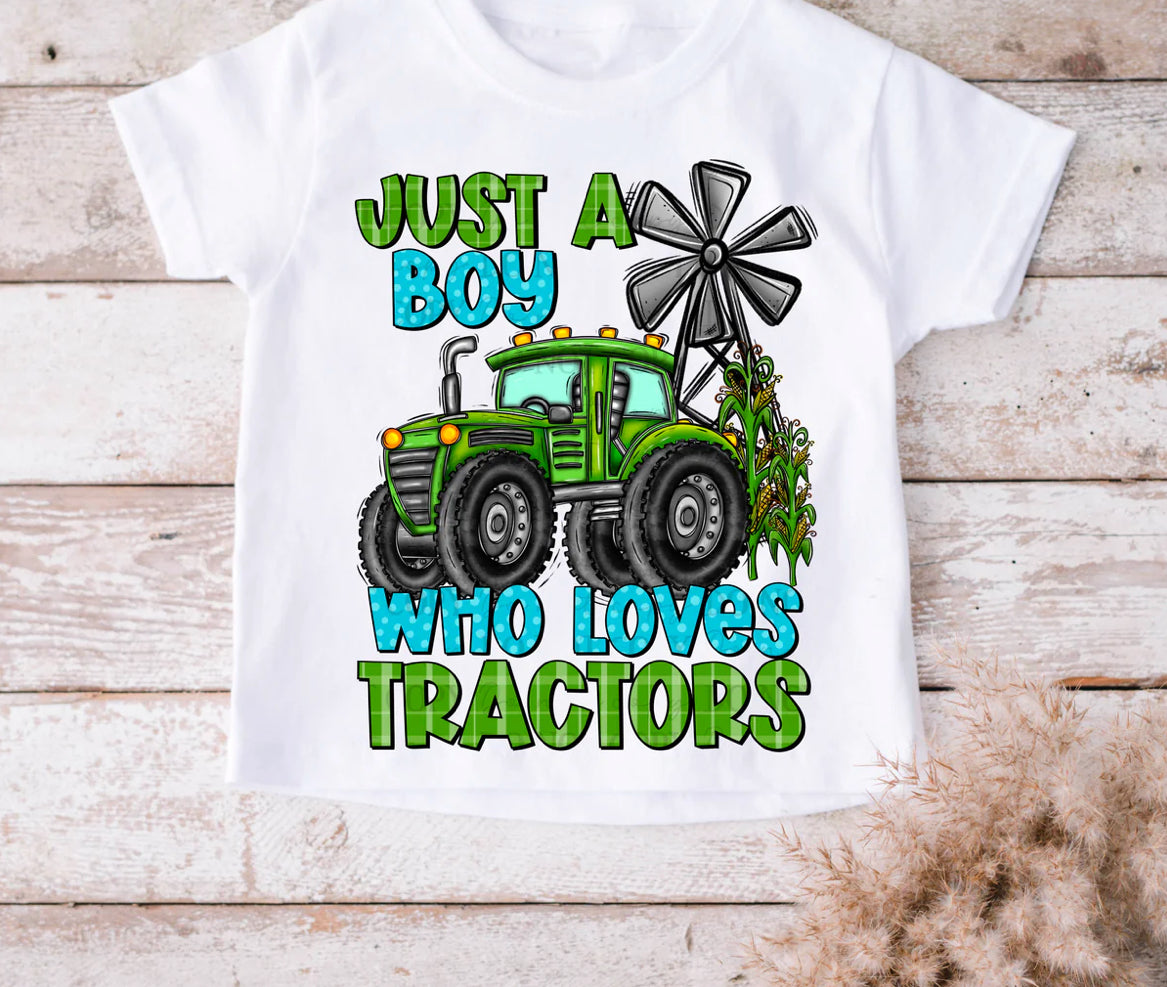 Just a girl or boy who loves tractors