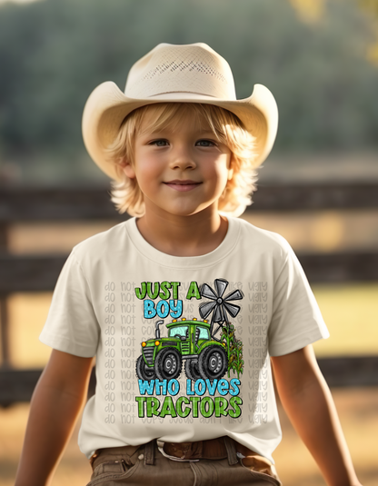 Just a girl or boy who loves tractors
