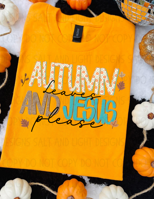 Digital: Autumn Leaves and Jesus Please