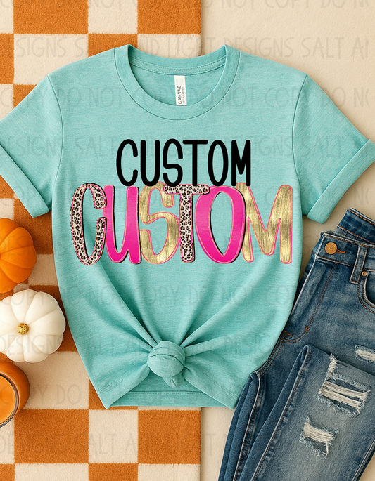Digital: Custom Pink Leopard