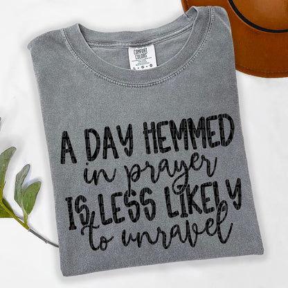Hemmed in prayer