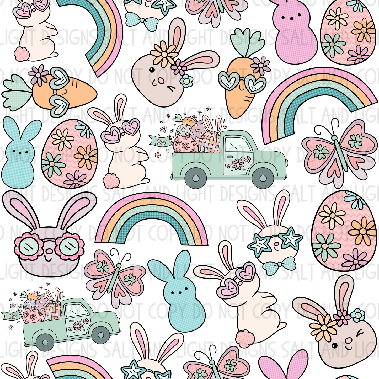 Digital: Brightful Bunny Seamless