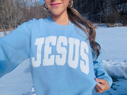 Jesus Puff Sweatshirt