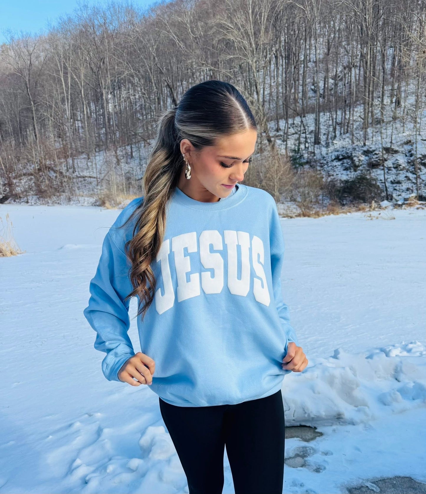Jesus Puff Sweatshirt