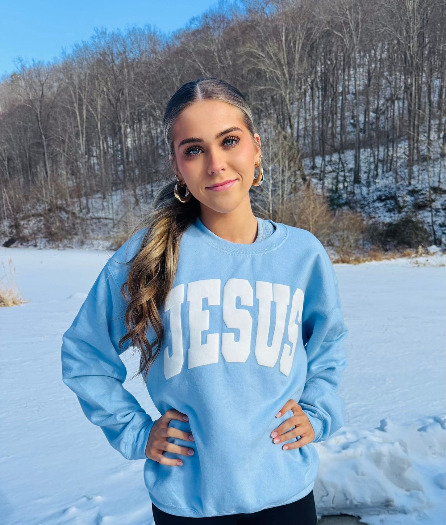 Jesus Puff Sweatshirt