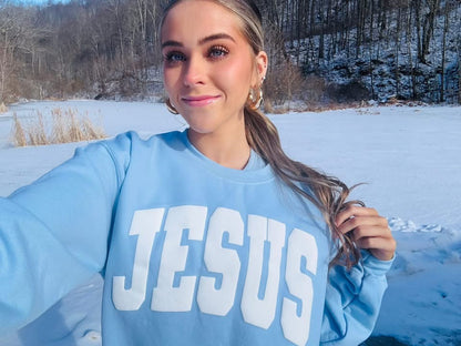 Jesus Puff Sweatshirt