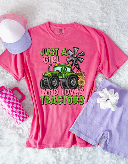 Just a girl or boy who loves tractors