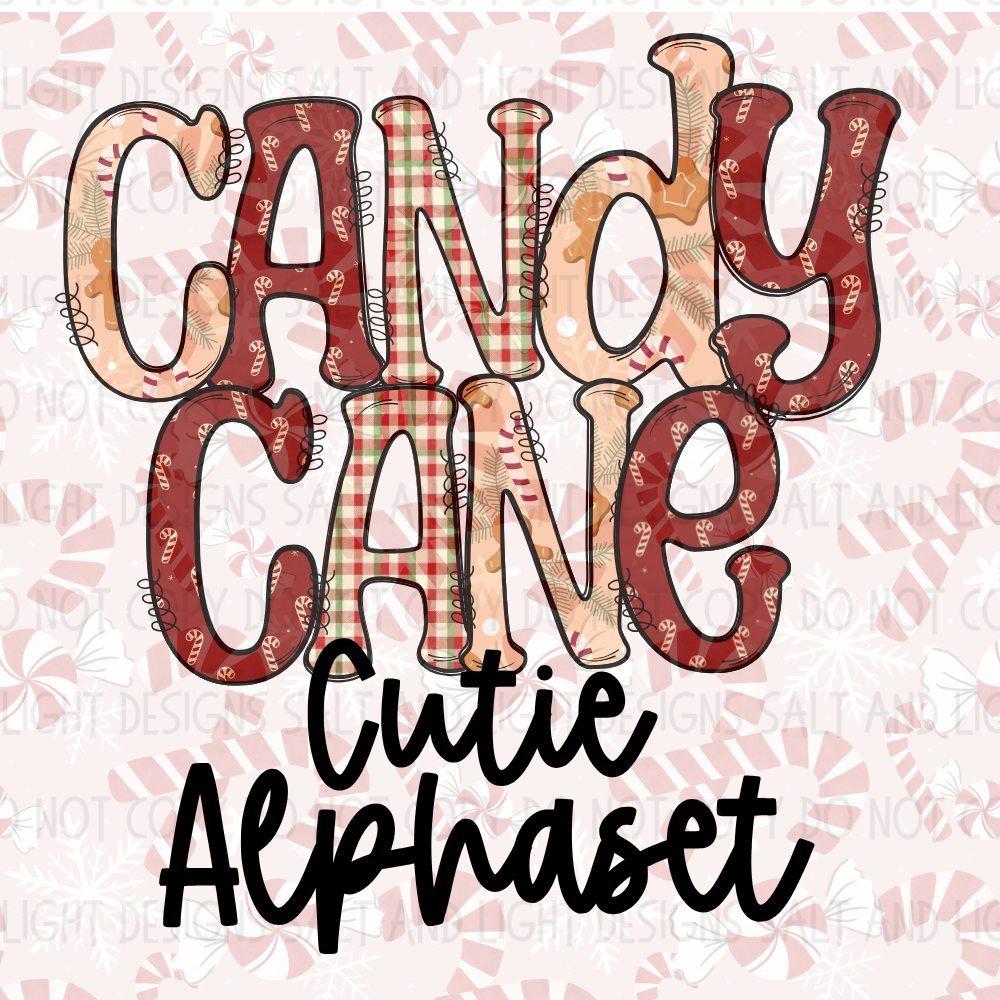 Digital: Candy Cane Alpha Set