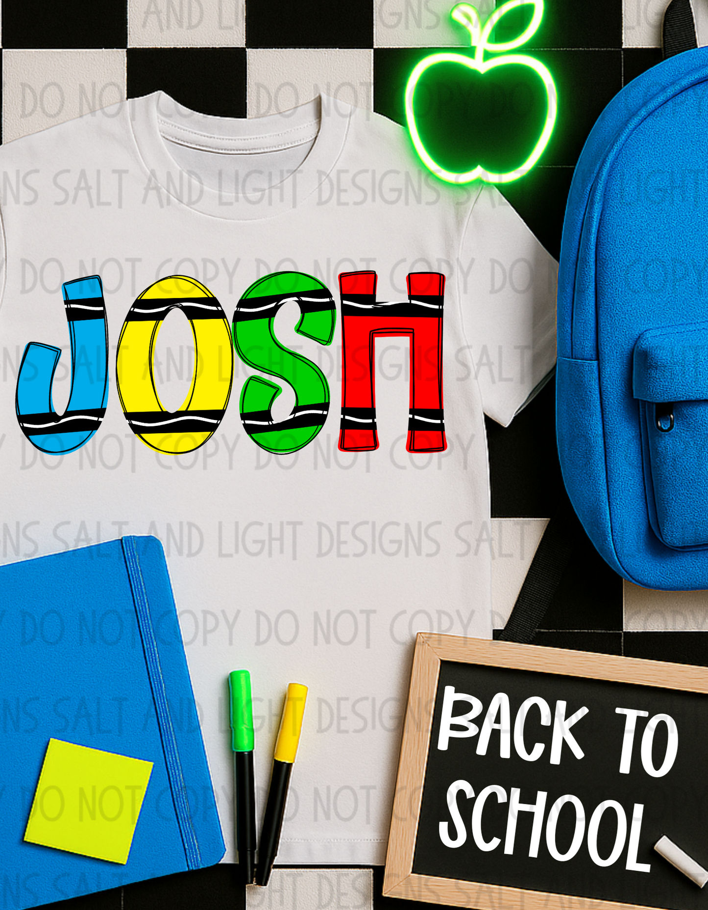 Crayon Letter Designs