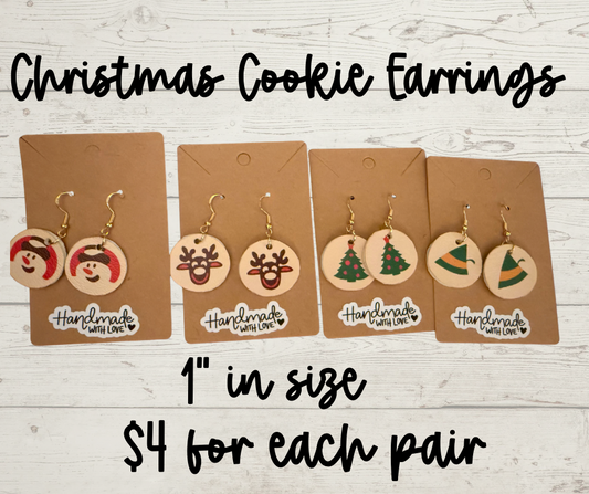 Christmas Sugar Cookie Earrings