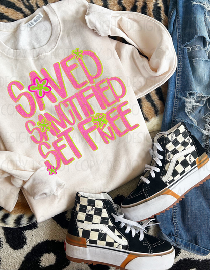 Saved Sanctified Set Free